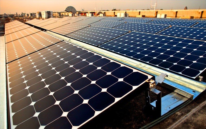 Solar-Anlage in Ho-Chi-Minh-Stadt, Vietnam. (Bild: Intelfreepress)