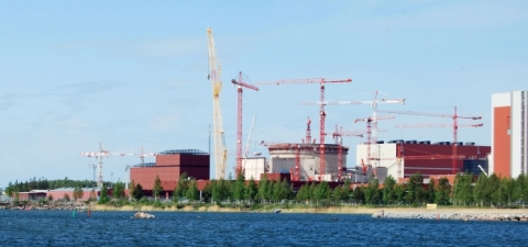 Baustelle des EPR- Reaktors in Olkiluoto, Finnland